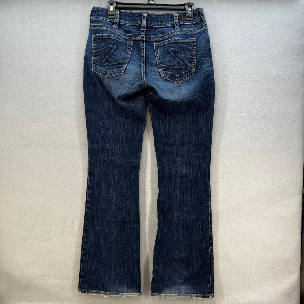 Silver Jean Co Jeans Women's 30x32 (10) Dark Blue Suki Bootcut Preppy Normcore - Picture 2 of 15